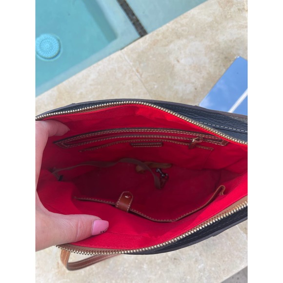 Dooney & Bourke Pebble Grain Small Lexington Shopper Midnight Blue - Picture 7 of 7